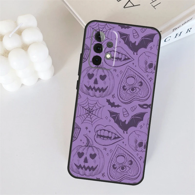 Gothic Halloween Cover Case For Samsung Galaxy A54 A34 A24 A12 A22 A32 A52 A51 A71 A13 A23 A33 A53 A73 A14