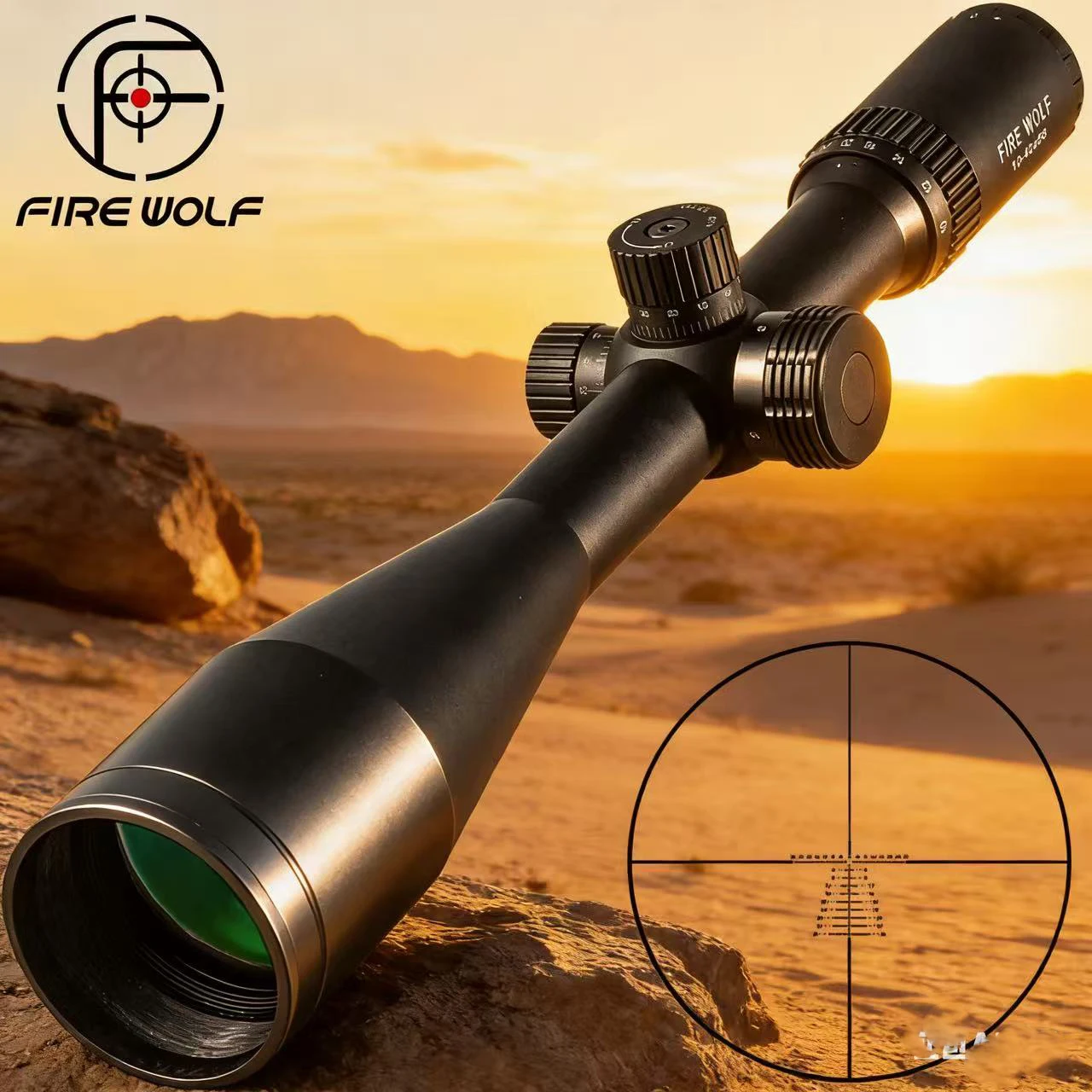 Fire Wolf 10-40x56 HD high-magnification high-resistance cross-split digital telescope red and green optical magnifier 20 clip