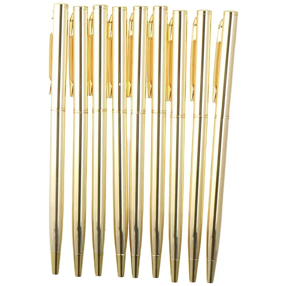 

Business 26 Pieces Ballpoint Pens Metallic Slim Black Ink Pens Retractable Slim Ballpoint Pens Home