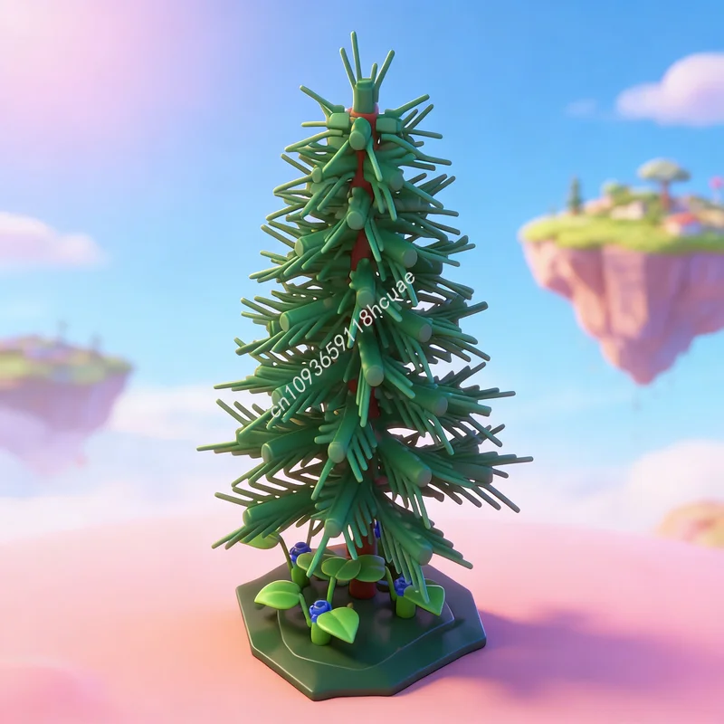 

227 деталей MOC «Елка», версия 1, конструктор, развивающая игрушка, идея для подарка на Рождество, DIY, обучающий конструктор для детей