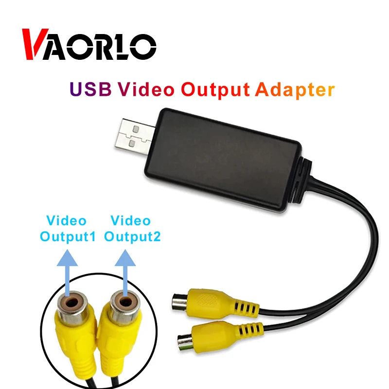 Adapter wideo Radio samochodowe z androidem podłączyć do TV Monitor ekranu z zagłówkiem interfejsu USB kabel RCA Extender wyjście wideo AV