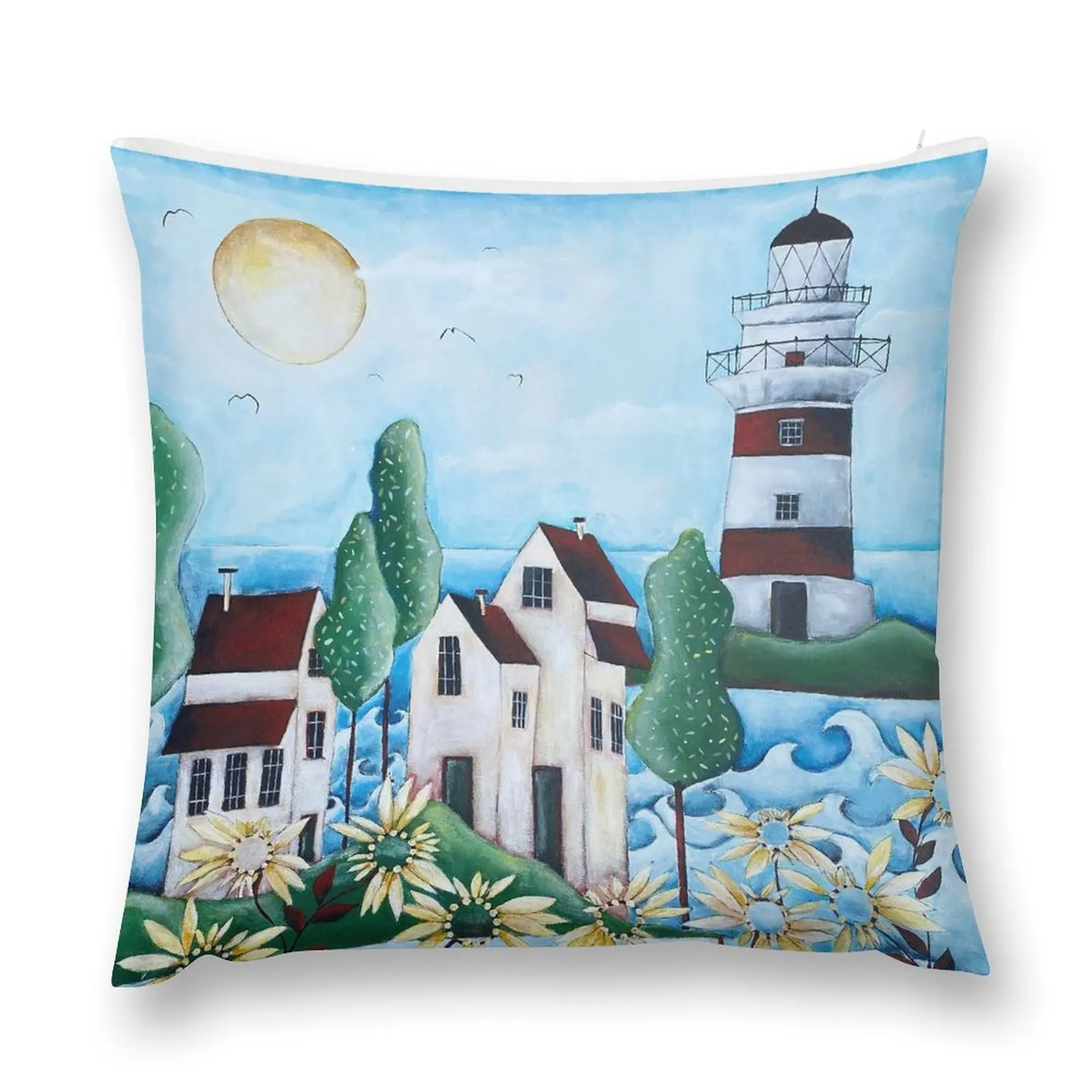 Colours of a Dream, art of the ocean by Christine Onward Throw Pillow Cushions For Children Decorative Sofa Cushions pillow