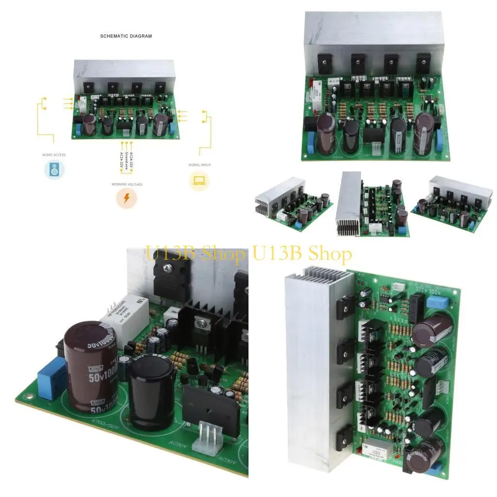 

U13B 1943/5200Цифровая плата усилителя мощности DC24-32V 2,0 для аудиосистемы DIY Динамик