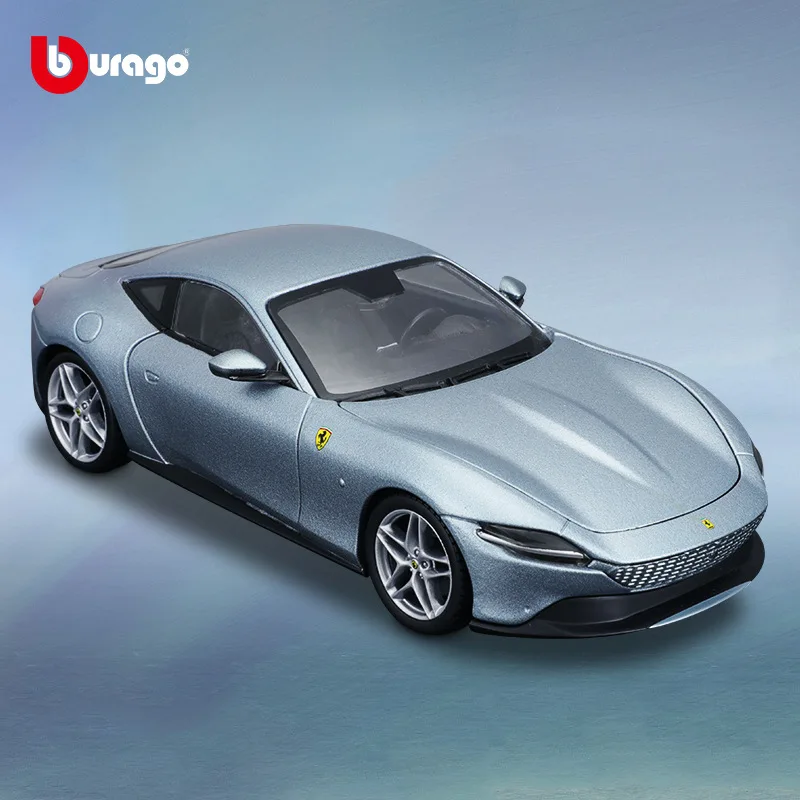 1:24 Bburago Ferrari ROMA Car Model Aolly Baking Paint Electrostatic Painting Ferrari Car Model Collection Toy Boyfriend Gift