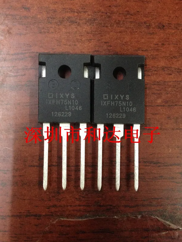 (5piece) IXFH75N10 100V 75A TO-247 / MTW6N100E 6N100E 1000V 6A / APT30GF60BN 30GF60BN 600V 30A / 2SK2667 K2667 900V 3A TO-247