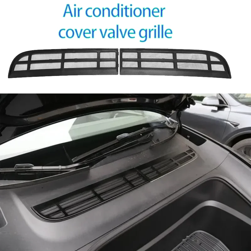 

Car Front Trunk Air-conditioning Cover Intake Grille Clean Air Inlet Protective for Tesla Model Y Juniper 2025 Insect-proof Net