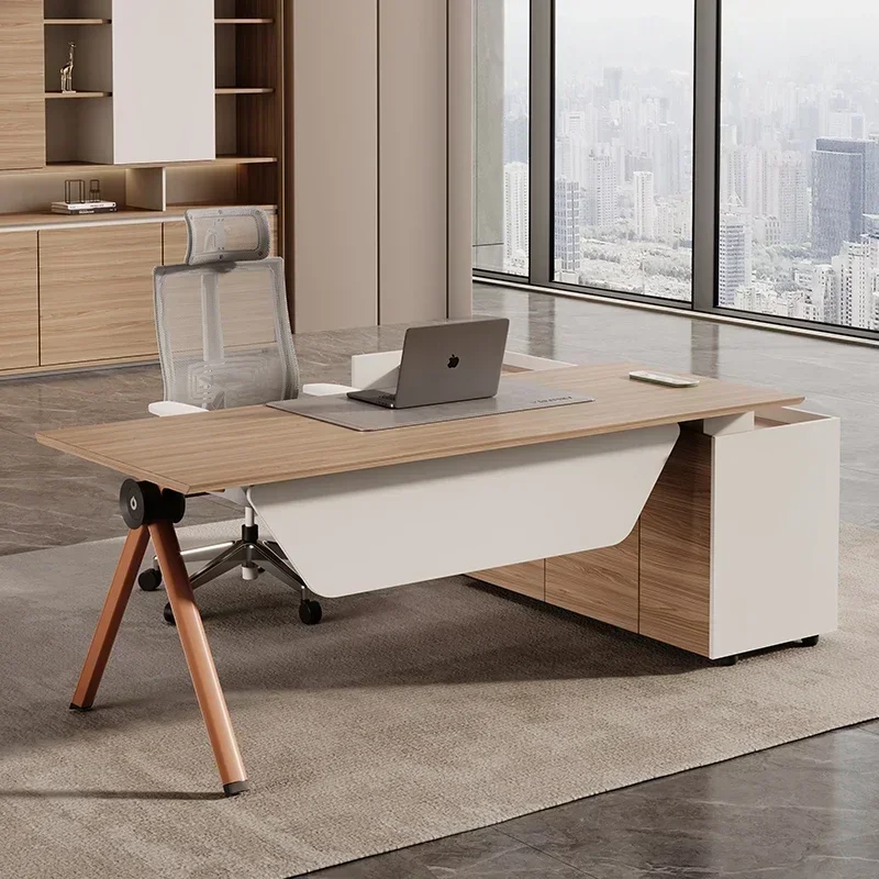 L Shaped Gaming Desk Simple Table Office Drawers Computer Desk Multifunction Workstation Mesa De Computador Office Furniture