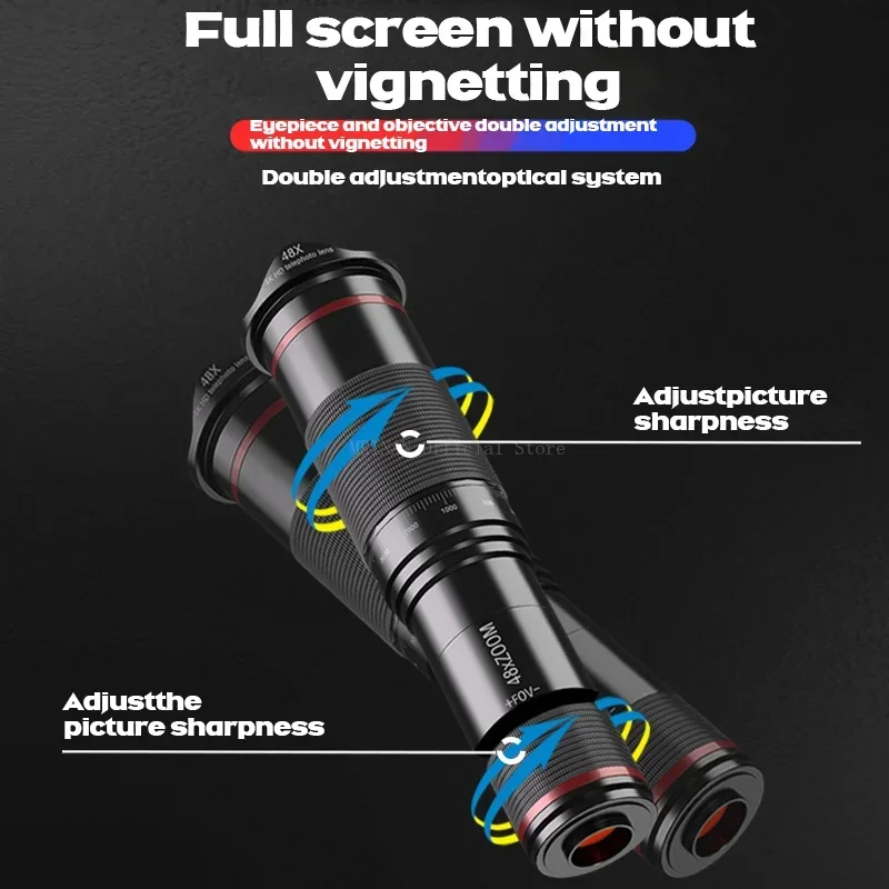 Teleobjetivo zoom para móvil con trípode – Potente lente para acampada - imagen 2