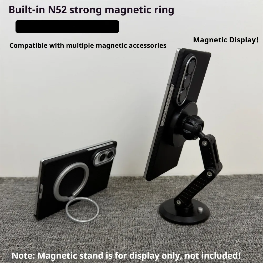 Case For Samsung Galaxy Z Fold 8 Ultra, Aramid Carbon Fiber texture Magnetic Magsafe Ultra-thin Armor Axial Protective Cover - view 5