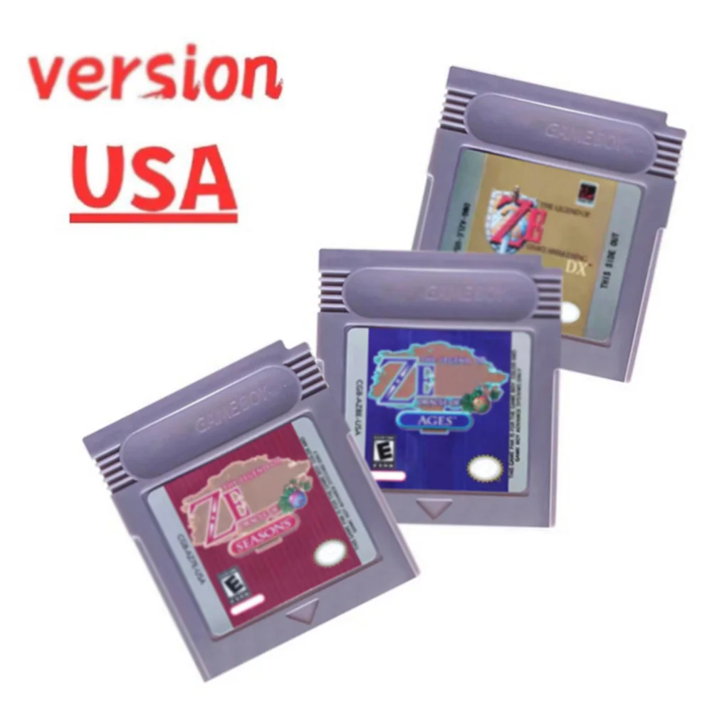 GBC Card 16 Bit Video Game Cartridge Console Card for Gameboy Awakening Oracle of Seasons Classic Game English Version