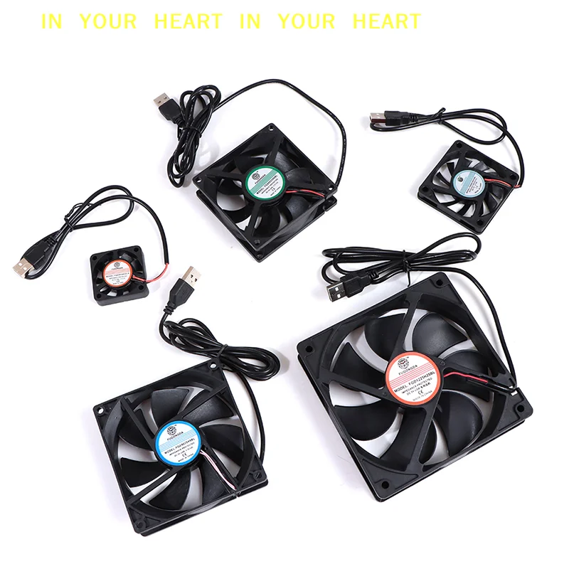 【X】DC 5V USB Brushless Sleeve Bearing Fen Computer PC Silent Cooler Cooling Fan Lot