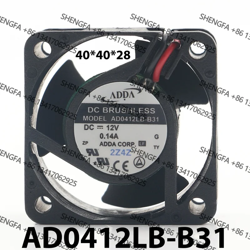 AC EC 4028 40X40X28MM 4CM two-wire mute high air volume Original new Taiwan ADDA 5V 24V 48V DC12V 0.14A AD0412LB-B31 cooling fan
