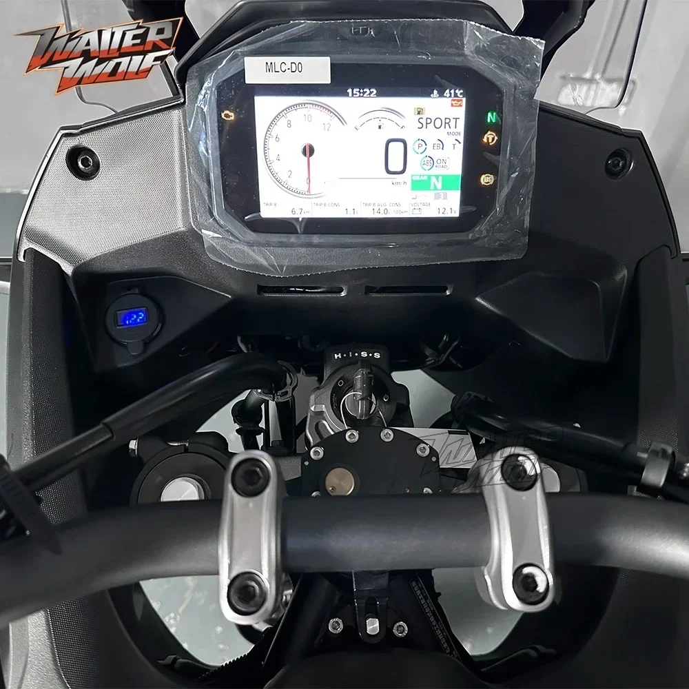 Connecteur d\'alimentation de sortie de chargeur rapide USB moto, adapté pour Honda XL750 Transalp 750 NT1100 Africa Twin 1000 1100 CRF1100L CRF1000L