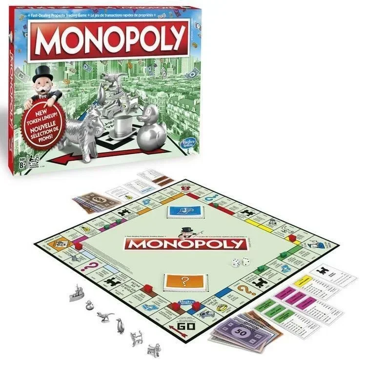 Experience Fun for All Ages with MONOPOLY English Board Game - Classic Game for Family and Friends