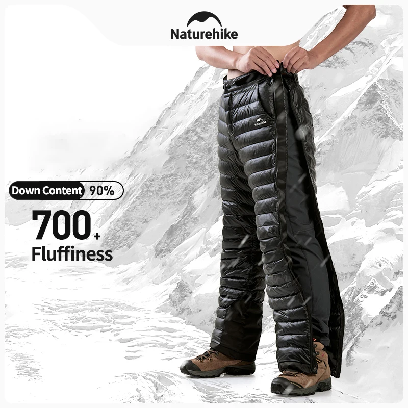 Naturehike Duck Down Pants Outdoor Men Women Ski Snow Pants Waterproof Warm Snow Trousers Hiking Camping Winter Thermal Pants