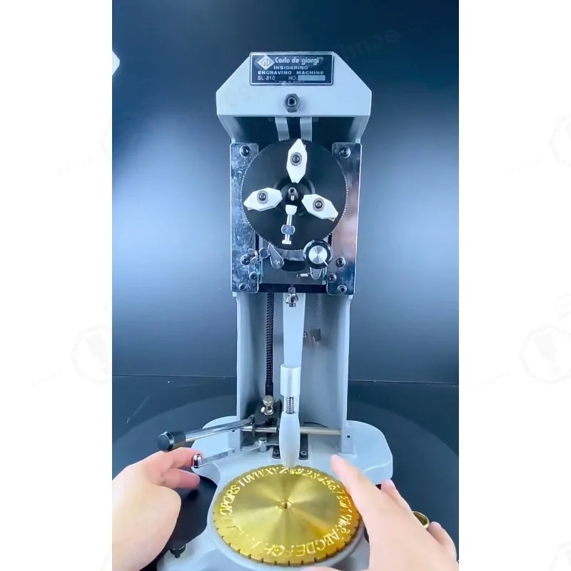 Inside Ring Engraver Stamper with Two Faces Standard Letter Block Dial Jewelry Making Engraving Machine NEW