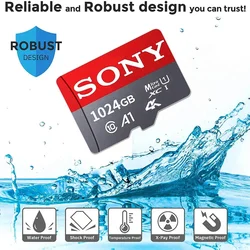 SONY-tarjeta de memoria Micro SD/TF para teléfono, tarjeta Flash de 128 GB, 32GB, 64GB, 256GB, 1TB, 512GB, 32gb, 64GB, 128 GB