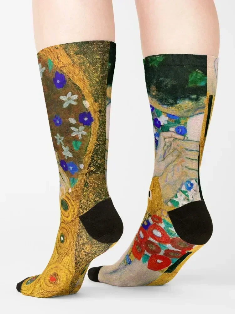 The Kiss by Gustav Klimt Socks Heating sock fashionable Running christmas gift Men Socks Luxury Brand Women's