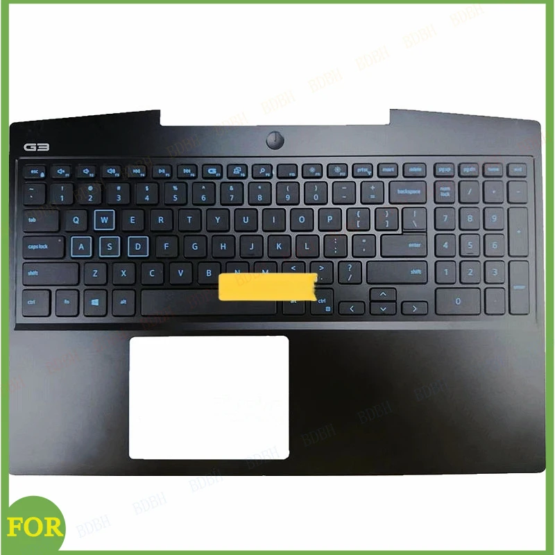 

Клавиатура BDBH с подставкой для рук, английская раскладка (США), для ноутбука Dell G3 3500, верхняя крышка корпуса 02DPKM, красная, синяя, с подсветкой