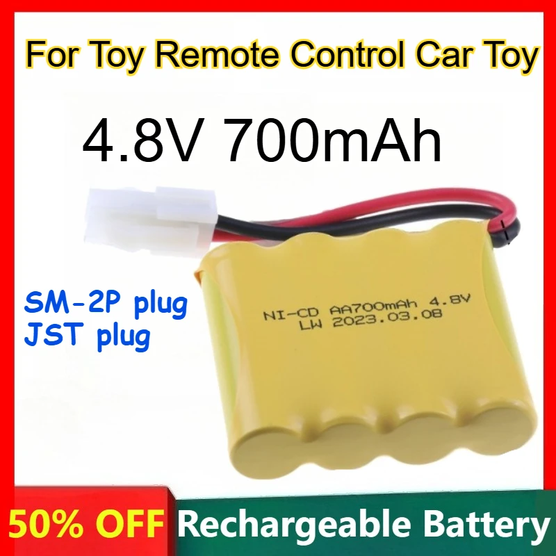 

Polymer Lithium Battery 700mAh 4.8V for Toy Remote Control Car Toy Accessories Rechargeable Batteries