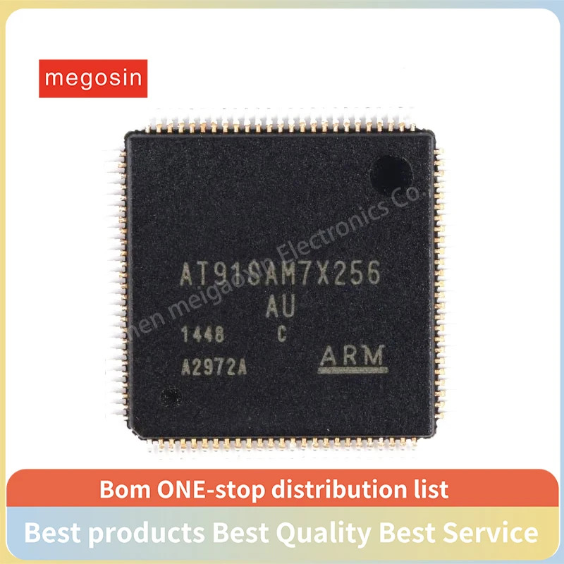 1PCS/LOT  AT91SAM7X256-AU AT91SAM7X256 QFP100 Microcontroller chips in stock