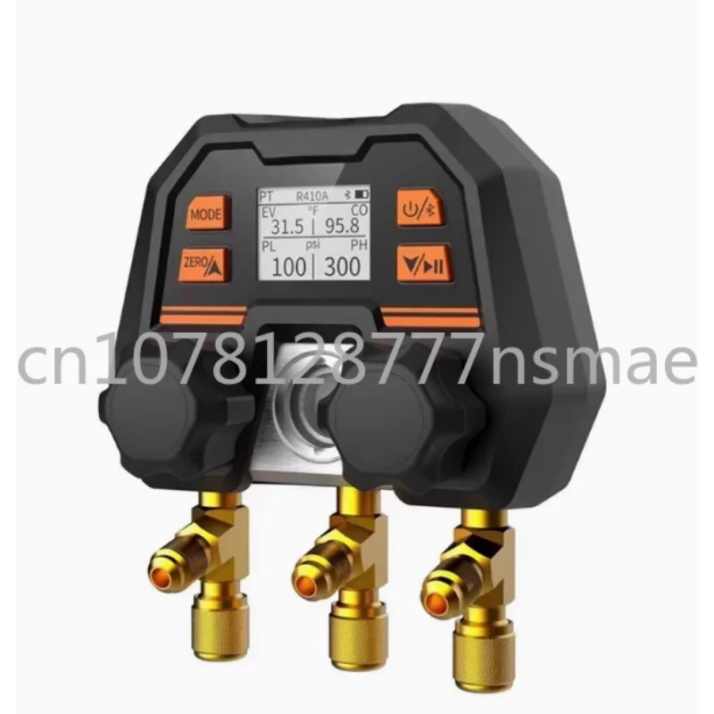 Bluetooth Wireless APP Digital Fluorine Adding Meter Automotive Air Conditioning Refrigerant Pressure Gauge