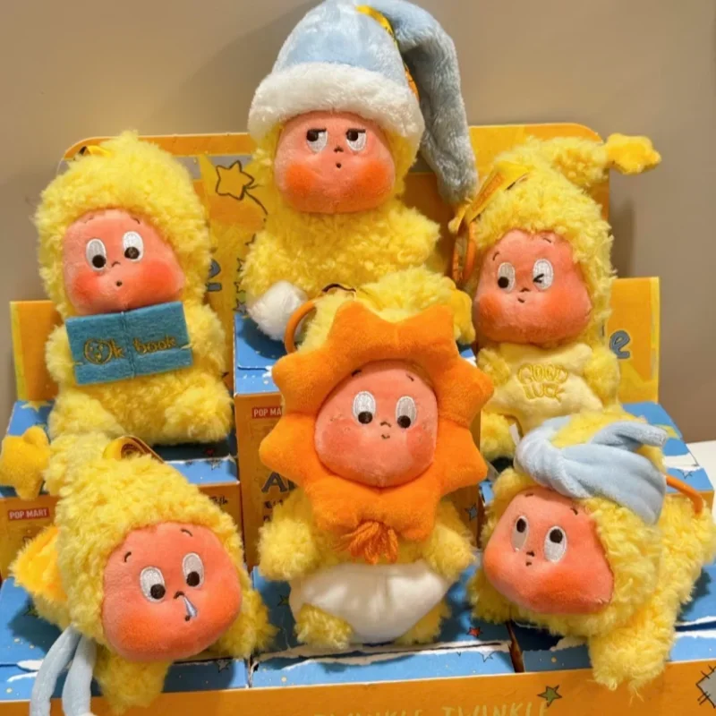 POP MART We Are Twinkle Twinkle Series Blind Box Plush Keychain Pendant Kawaii Anime Action Figure Surprise Mystery Gift Toys