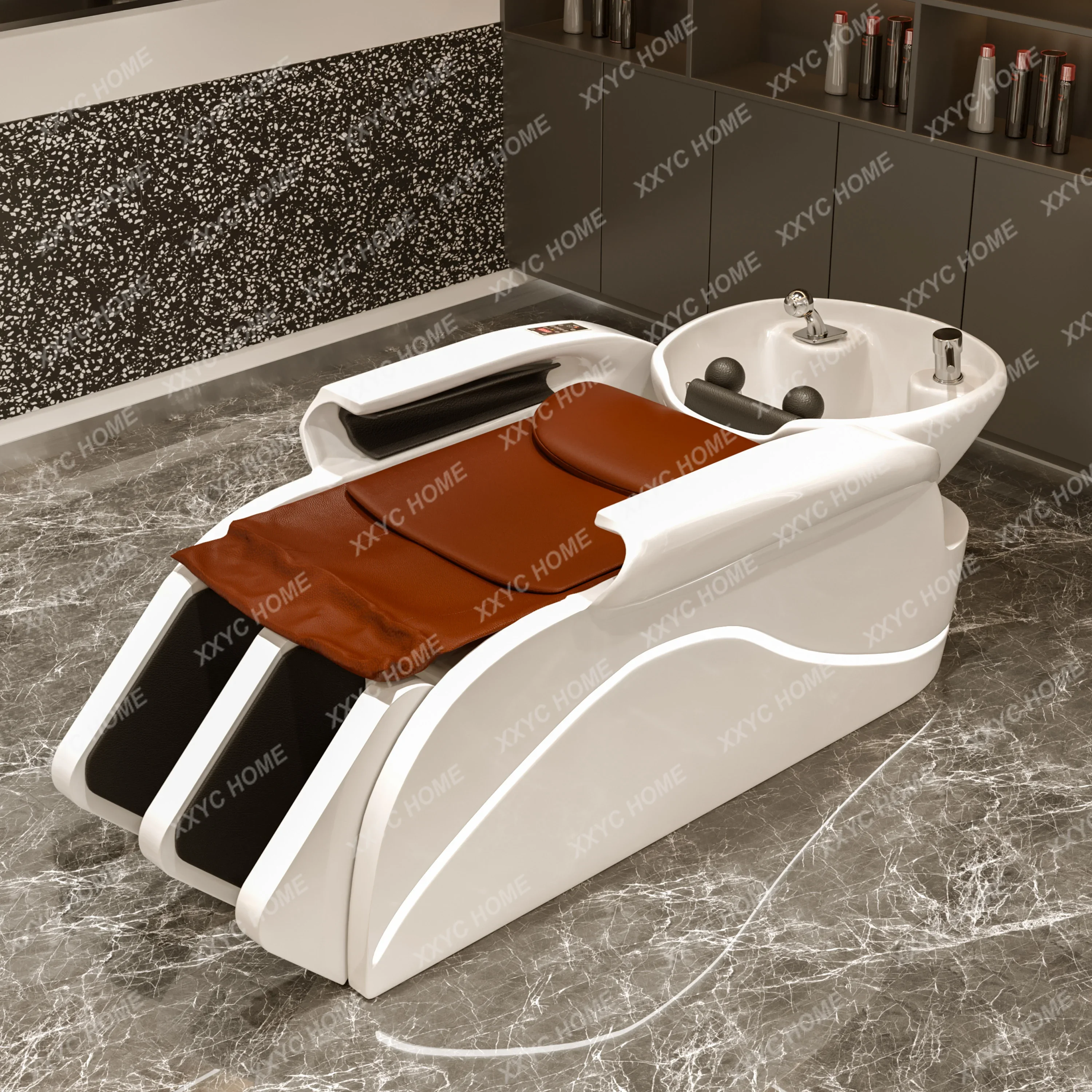 Thai massage constant temperature heating shampoo bed automatic intelligent massage flushing bed