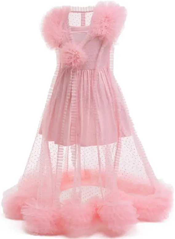 Pink Glinda Cosplay Costume Dress Halloween Dance Party Show for Girls Kids clothing Set Role-Playing Dreamy Outfit image 6