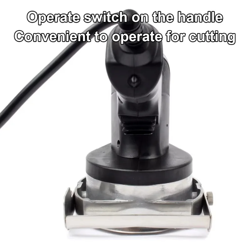 Electric Shawarma Knife Professional Turkish Kebab Slicer Stainless Steel Gyro Cutter Doner Meat Round Toothed Toothed 2 Blades