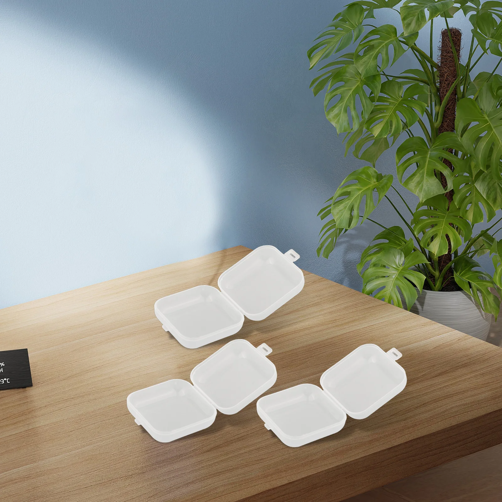 

10pcs/set Mini Clear Plastic Storage Box Jewelry Storage Case Transparent Storage Organizer Multifunctional Portable Storage