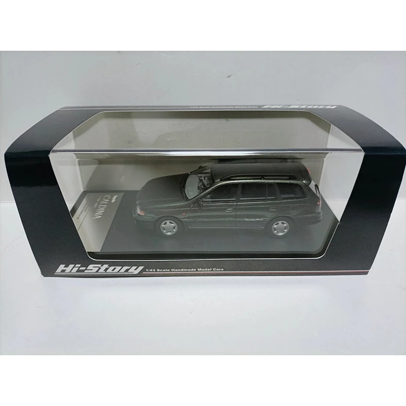 hi-story Resin 1:43 Scale CALDINA TZ 1992 Dark grey Station Wagon Car Model Classics Adult Souvenir Gift Hobby & Toys