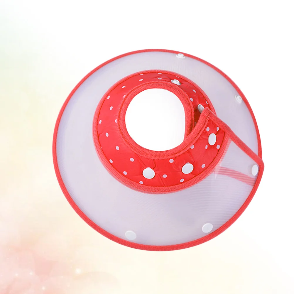 

Anti-bite Pet Recovery Collar Protective Elizabethan Collar for Dog Puppy (Red, Size S) pet collar dog collar