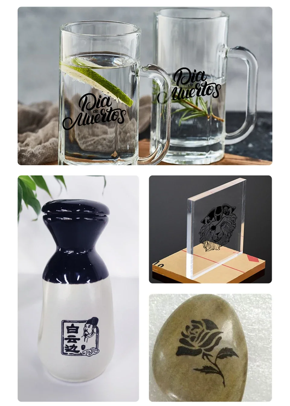 قطعة واحدة من ورق الوسم بالليزر للنقش بنفسك - متوافق مع بلاط السيراميك والزجاج والمعادن - أداة النقش بالليزر