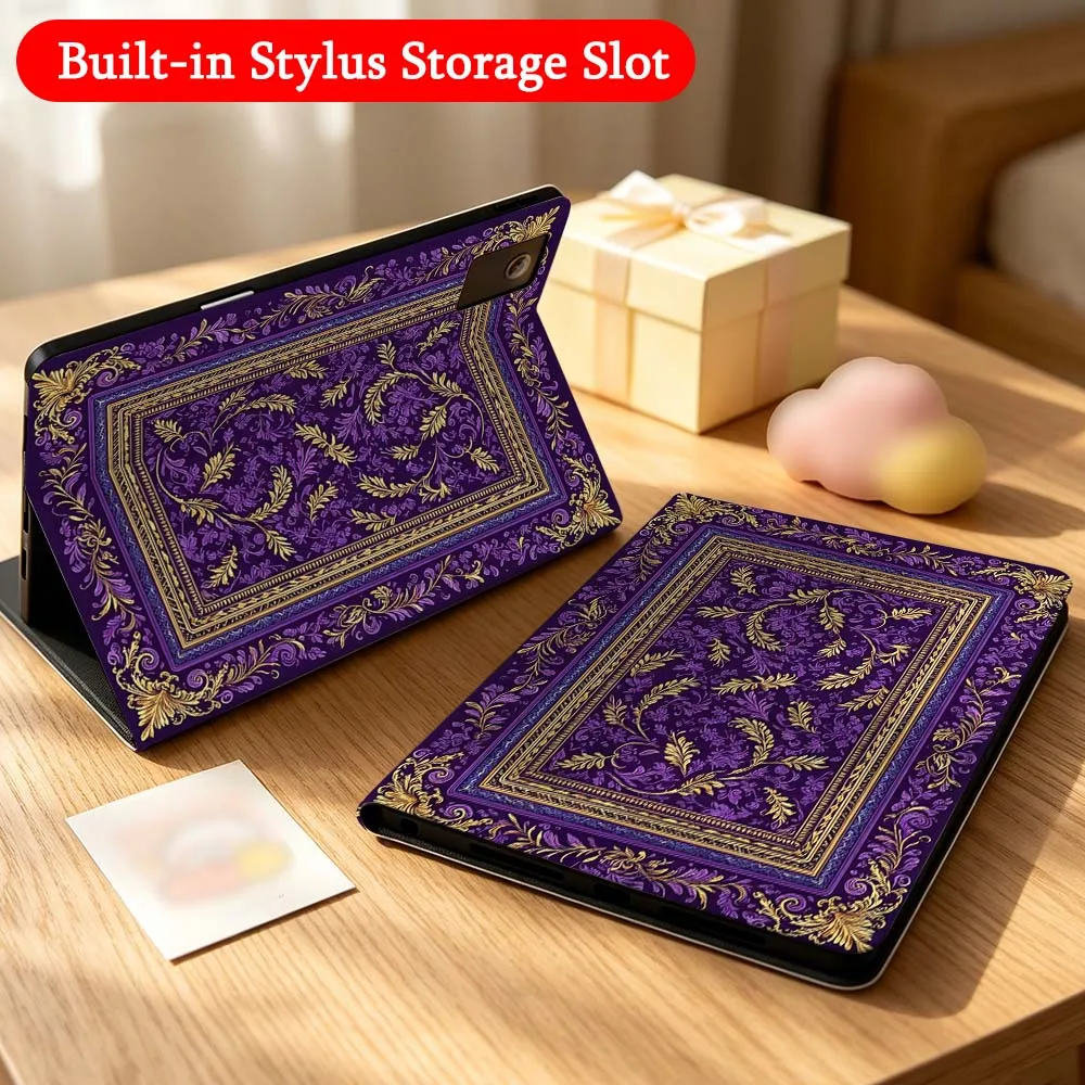 

Purple Carpet Compass For Lenovo Idea Tab K10 M10 P11 P12 Xiaoxin Pad Pro GT Plus 10.6 11 11.1 inch 2025 Folding Tablet Case