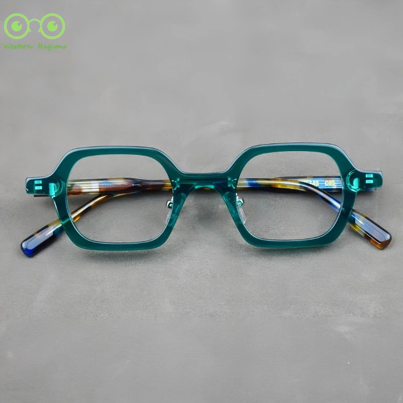 Caja pequeña retro literaria coreana para hombres y mujeres, montura de gafas con sílabas de tendencia de moda literaria con miopía clásica