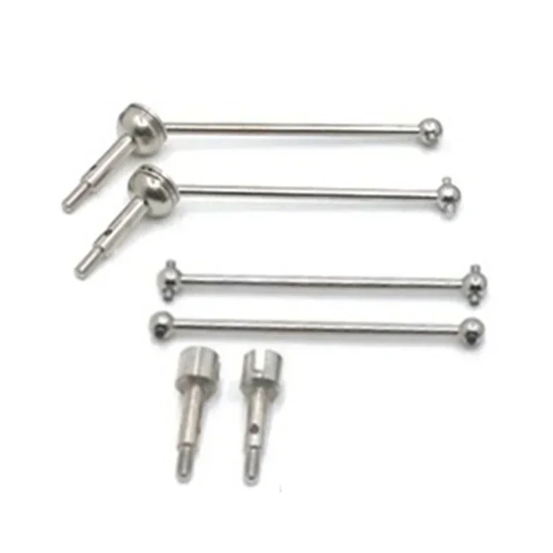 6 peças/8 peças de metal dianteiro e traseiro eixo de transmissão cvd para wltoys 144001 124018 124019 rc carro atualização peças acessórios