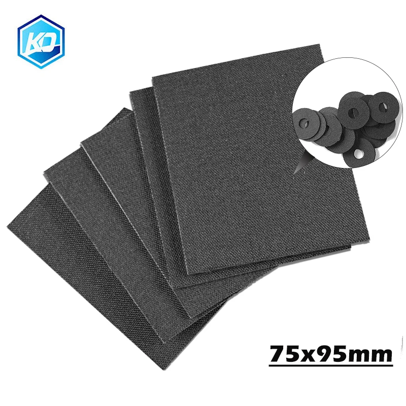 75*95mm Carbontex Board Panel Used For Tug Washer DIY Tug Washer Fishing Reel Brake Friction Plate 0.5mm to 1.0mm Thick