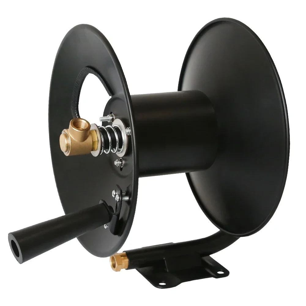 Durable Stainless Steel Hose Reel 4000PSI 15m/50ft Pressure Washer Reel Hose Pressure Washer Reel