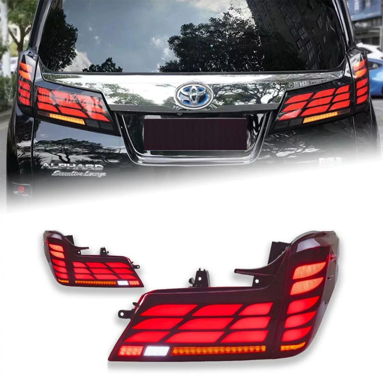 

LED Tail Lamp Turn Signal Rear Lights 2019 2020 2021 2022 2023 Tail Light For Toyota Alphard Taillights