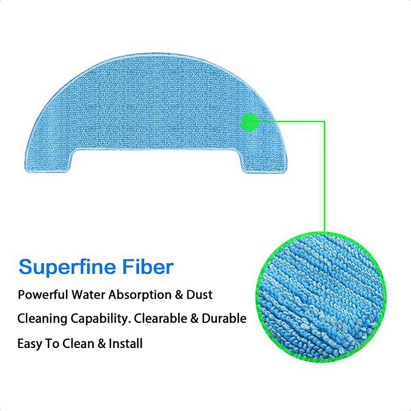 6 шт., тряпки для швабры Coredy R500, запасные части, для влажной и сухой уборки, запчасти для Coredy R750, R500, G800, G850