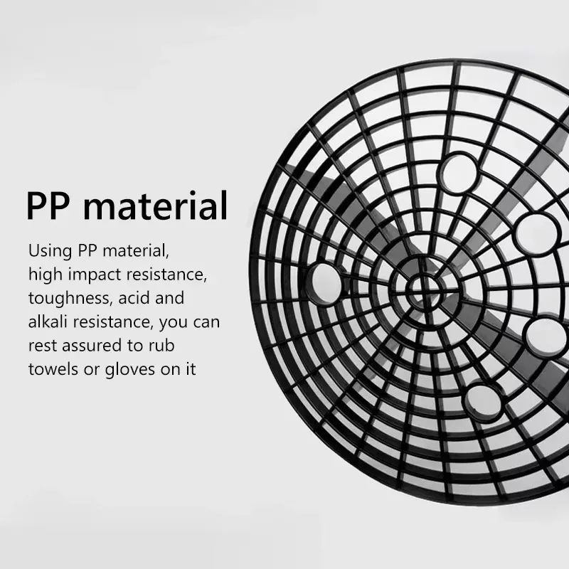 أداة تنظيف شبكة حماية لغسالة السيارات، فلتر حصى عزل الرمل عالي الجودة مضاد للخدش، دلو غسيل بلاستيكي للسيارات #5