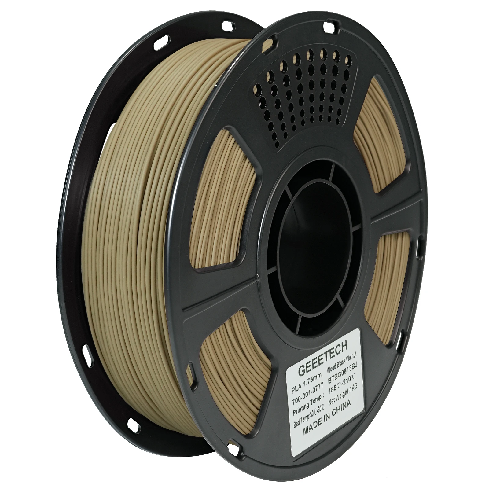 Geeetech Holz-PLA 1kg 1,75mm Filament 3D-Druckdraht Vakuumverpackung Lokale Lagerhäuser Farbiger Kunststoff für FDM 3D-Drucker