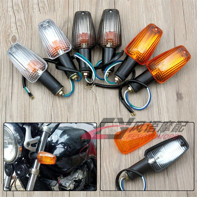 Moto Turn Signals Directional Indicators Flashing Pair Rear Tail Brake Flasher Light Stop Signal Light For Honda Motorcycle Lamp