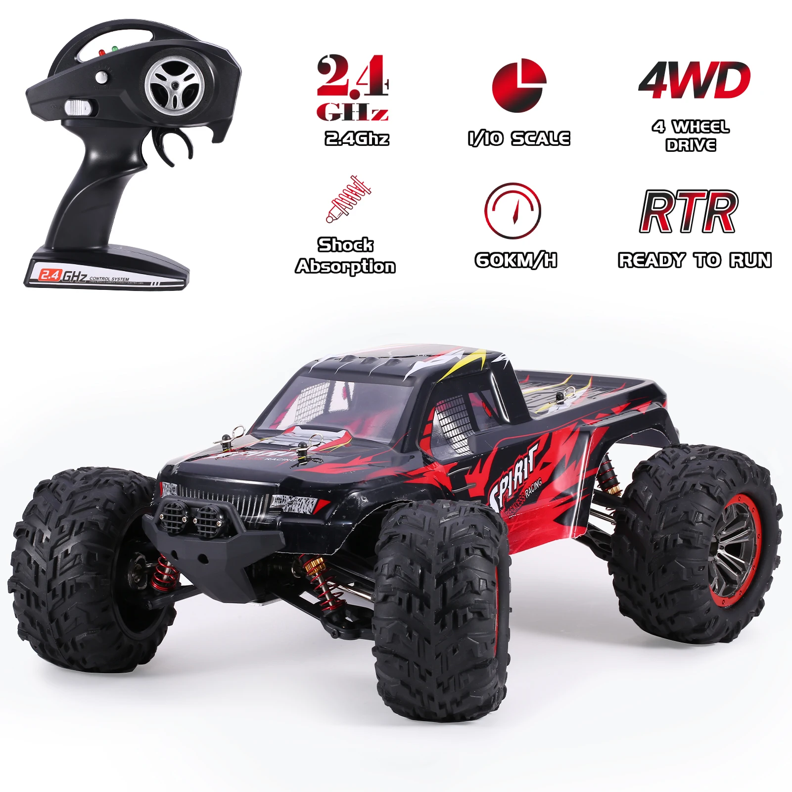 New Arrival X-04A 1/10 RC Car Crawler 2.4GHz 4WD RC Racing Car 60km/h High Speed 15min Working Time Brushless Off-Road Car