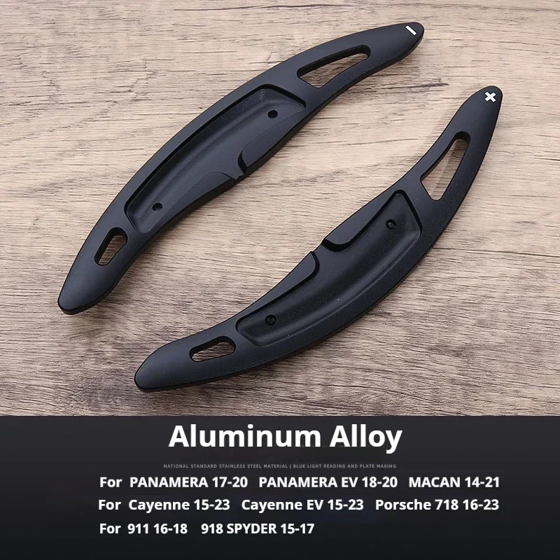 2pcs Aluminum Car Steering Wheel Shift Paddle Extension Auto Accessories For Porsche Panamera Macan Cayenne 911 718 Spyder 918