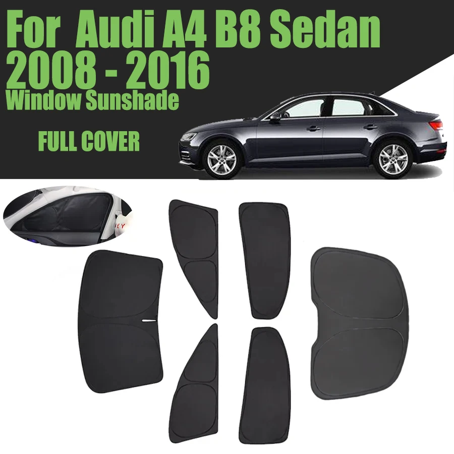 

Солнцезащитный козырек на окно автомобиля на заказ для Audi A4 B8 Sedan 2008-2016, полное покрытие, штора для конфиденциальности, переднее лобовое стекло 2010 2012 2013