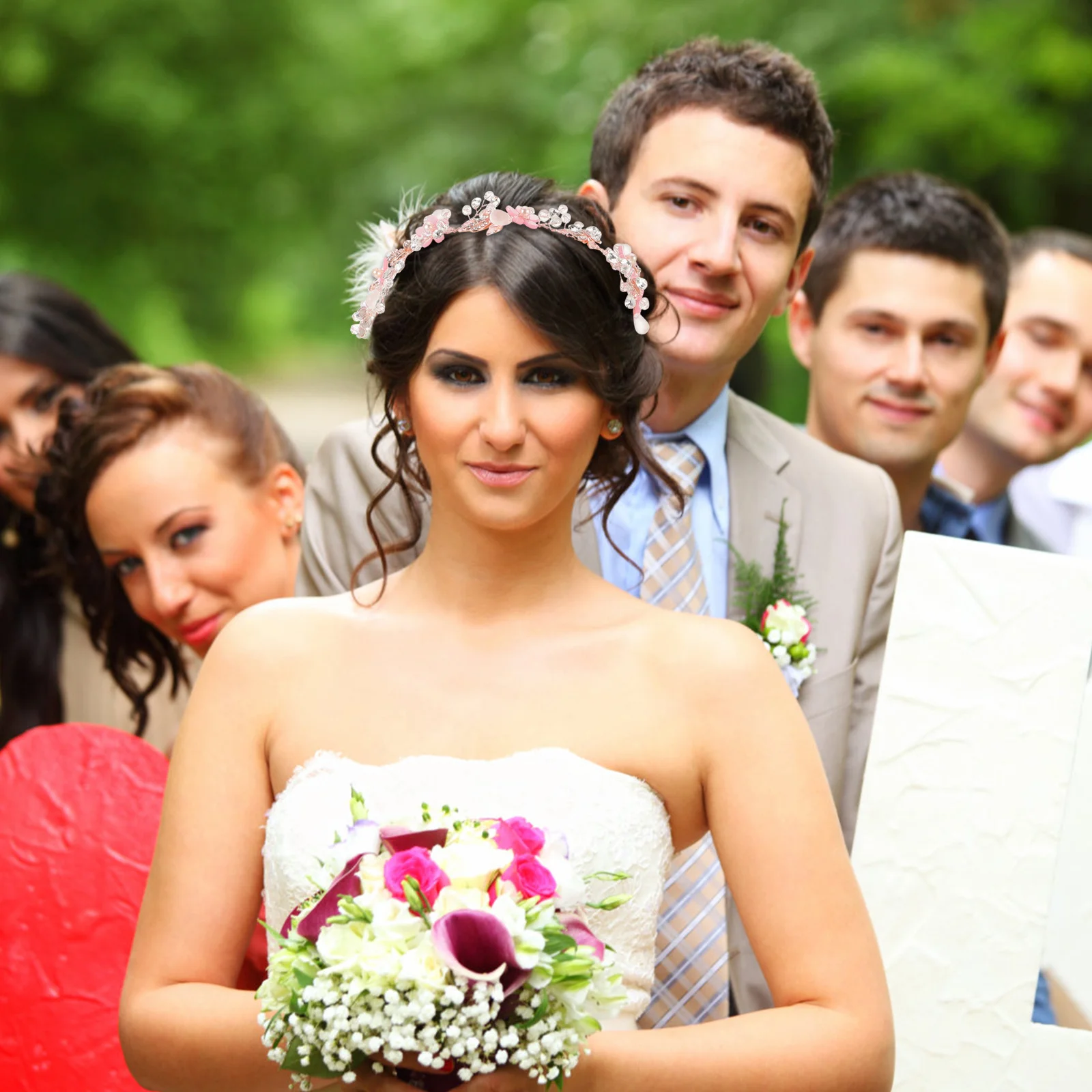 

Свадебный головной убор с цветочным жемчугом и кристаллами и стразами, элегантные свадебные аксессуары для волос, свадебный головной убор подружки невесты с цветочным узором для девочек