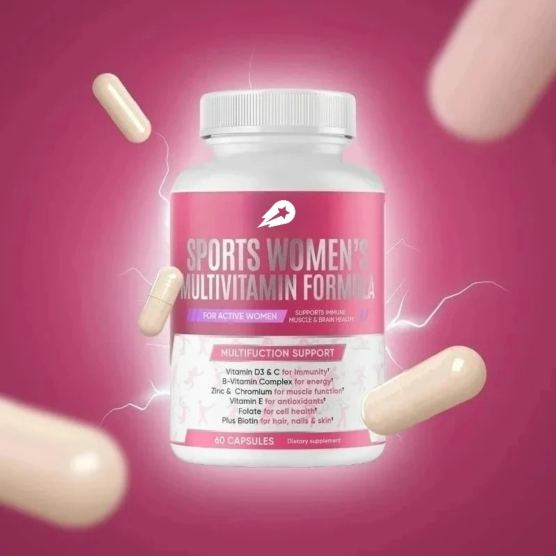 

Капсулы для ежедневной добавки с несколькими витаминами и минералами для женщин, помогают поддержкой уровней энергии и иммунитета здоровья.