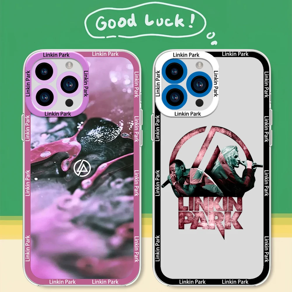 L-Linkin P-Park From Zero Phone Case for iPhone 12 11 13 14 15 16 Max Pro Plus Transparent Bezel Cover